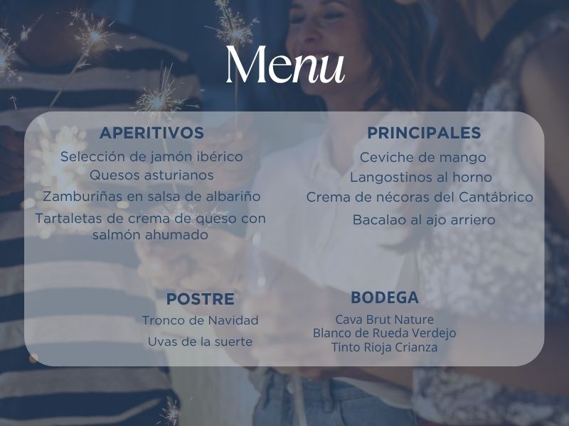 Menú Nochevieja 2026 - Hotel Palacio de Libardón